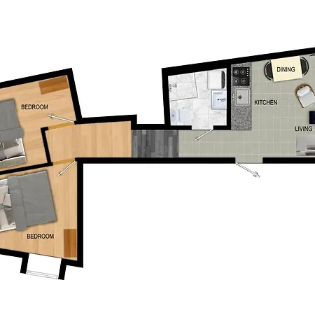 Renovated Jan 24 - Queen Beds - Behind Bryggen 아파트 *