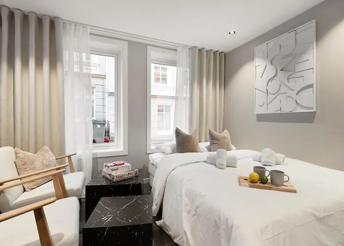 아파트 Renovated Jan 24 - Queen Beds - Behind Bryggen *